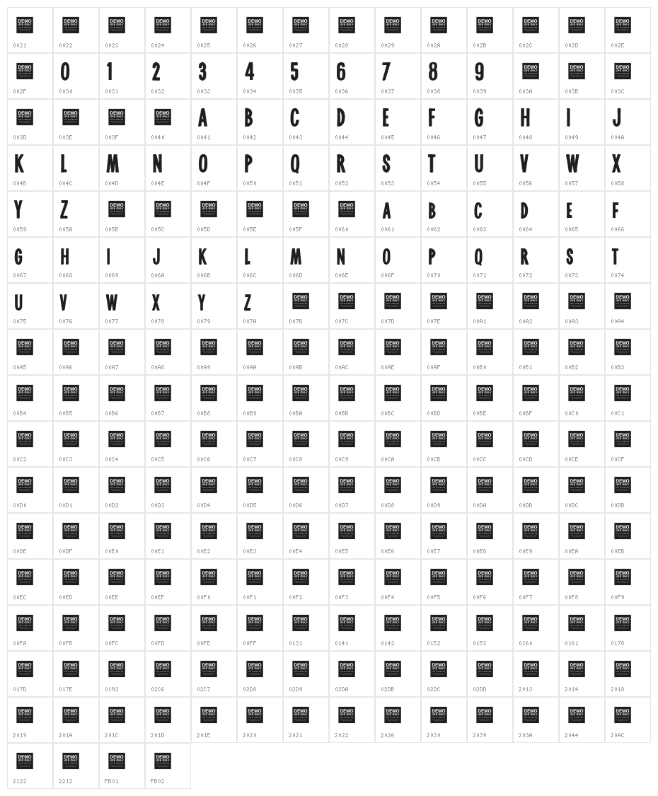 Real World Character Map