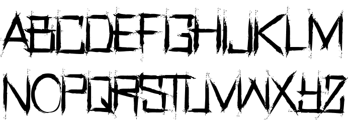 RealHorror-Regular Font LOWERCASE