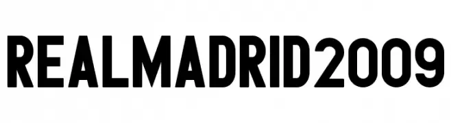 RealMadrid2009  Frei Schriftart Herunterladen