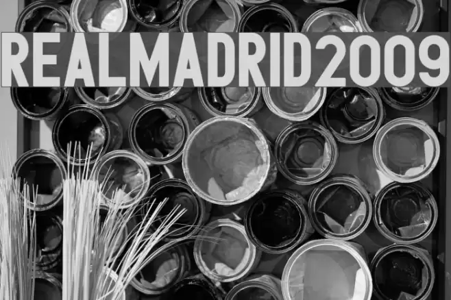 RealMadrid2009 Font examples