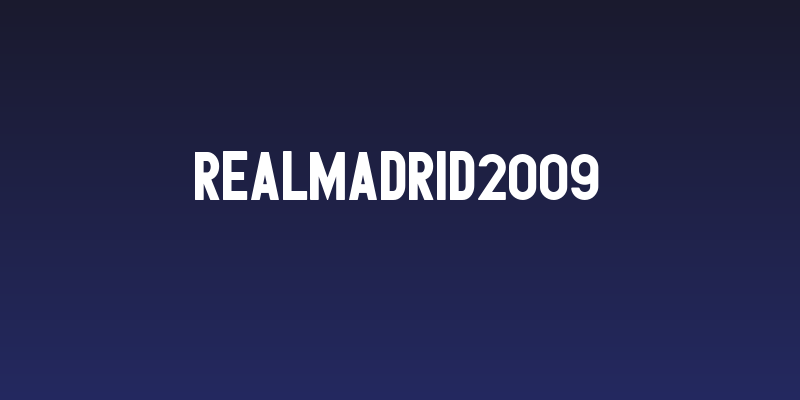RealMadrid2009 Social Header