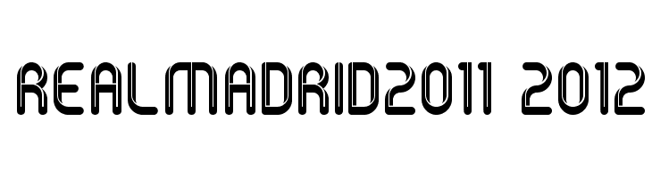 Real Madrid 2011 Font