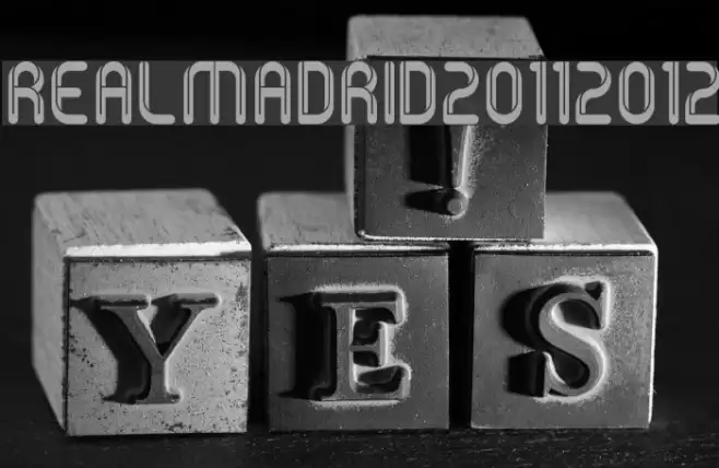 RealMadrid2011-2012 Font examples