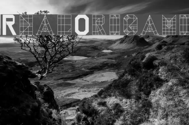 RealOrigami Шрифта examples