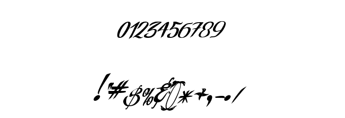 RealPrizesItalic Font OTHER CHARS