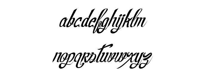 RealPrizesItalic Font LOWERCASE
