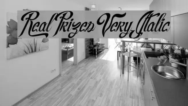 RealPrizesVeryItalic Font examples