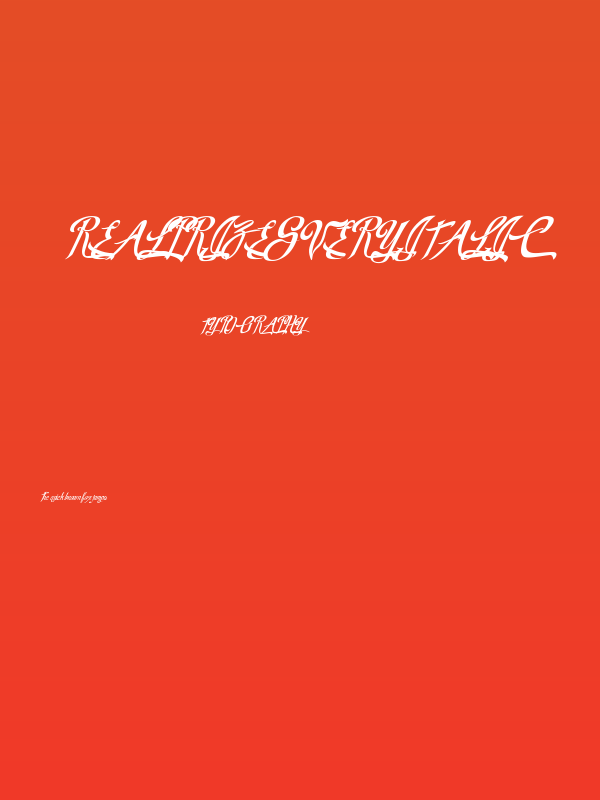 RealPrizesVeryItalic Poster