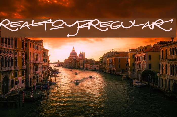 RealToyz-Regular Font examples