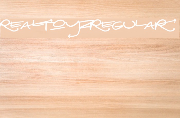 RealToyz-Regular Font examples