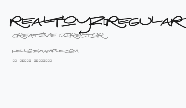 RealToyz-Regular Business Card