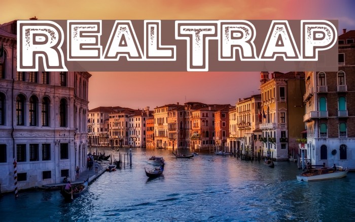 RealTrap Font examples