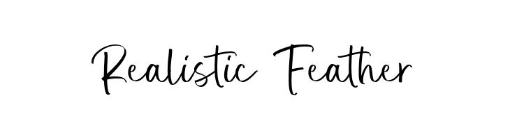 Realistic Feather  免费字体下载