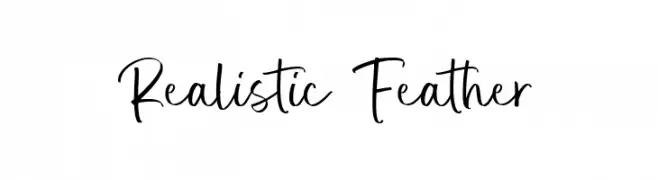 Realistic Feather  لخطوط تنزيل