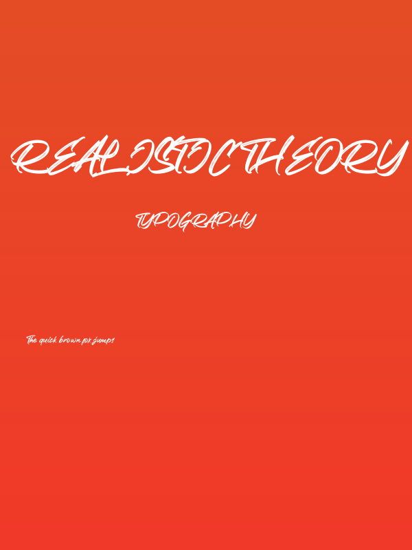 Realistic Theory Poster