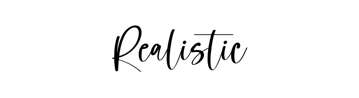 Realistic  नि: शुल्क फ़ॉन्ट्स डाउनलोड