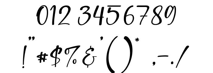Realistic Font OTHER CHARS