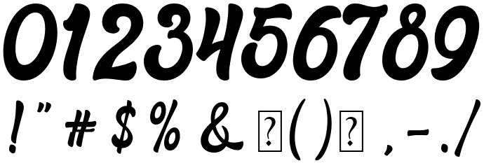 Realistica Demo Font OTHER CHARS