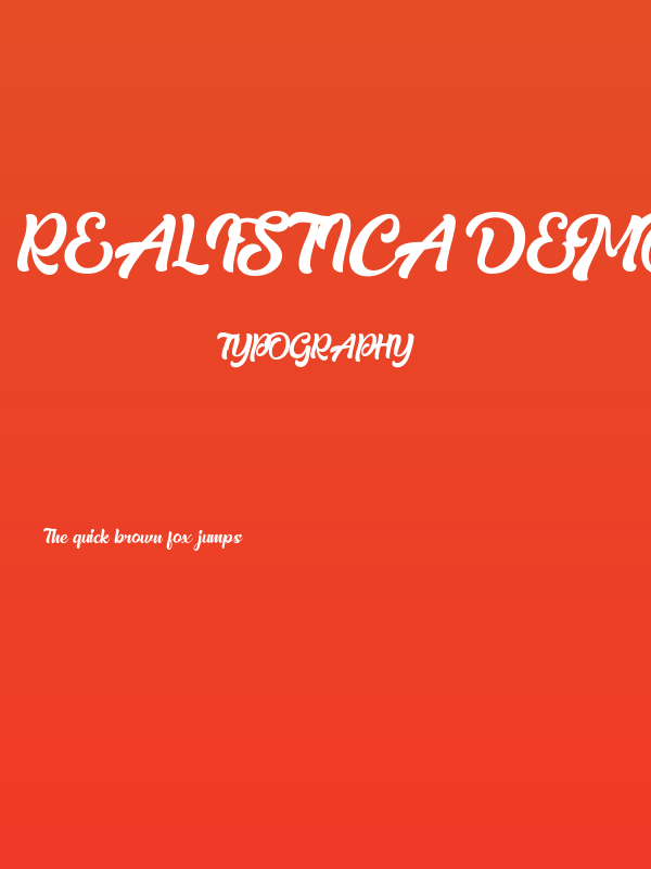 Realistica Demo Poster