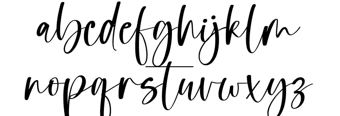 Realistic Font LOWERCASE