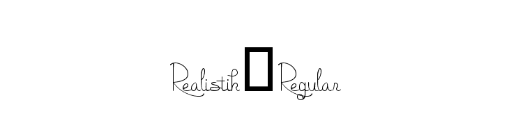 Realistik-Regular  font caratteri gratis