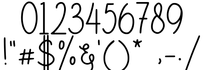 Realitta Demo Version Font OTHER CHARS