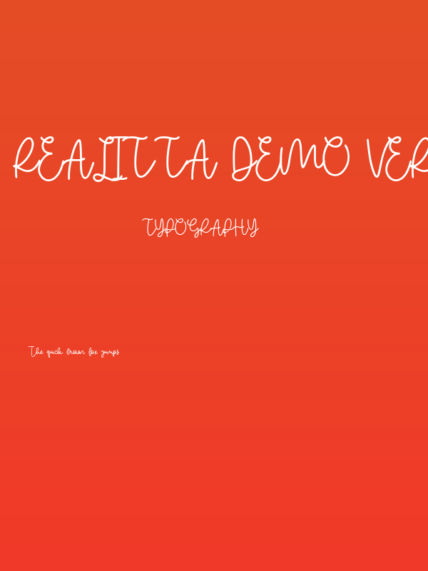 Realitta Demo Version Poster