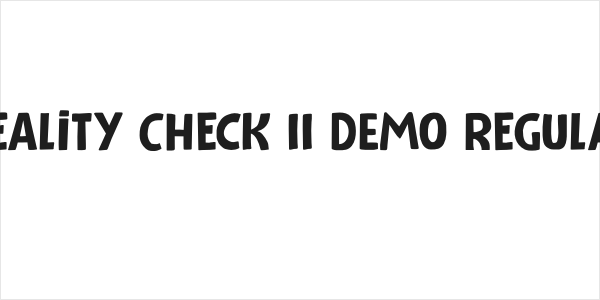 Reality Check II DEMO Regular Logo