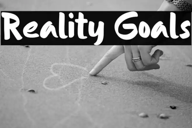 Reality Goals Font examples