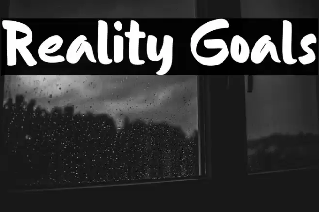 Reality Goals Font examples