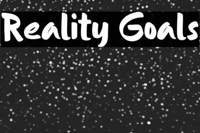 Reality Goals Font examples