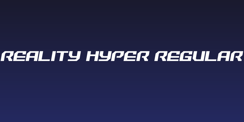 Reality Hyper Regular Social Header