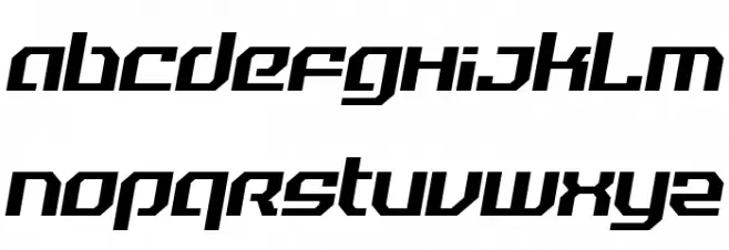 Reality Hyper Regular फ़ॉन्ट लोअरकेस