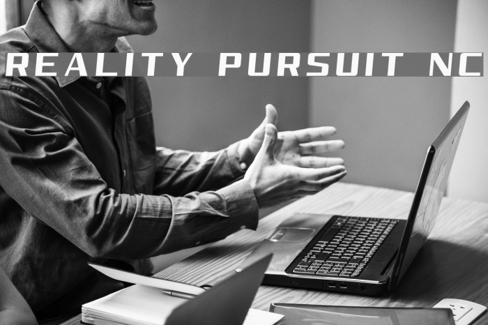 Reality Pursuit NC Font examples