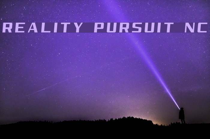 Reality Pursuit NC Font examples