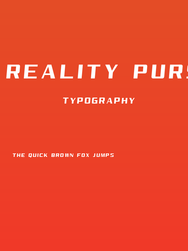 Reality Pursuit NC Poster