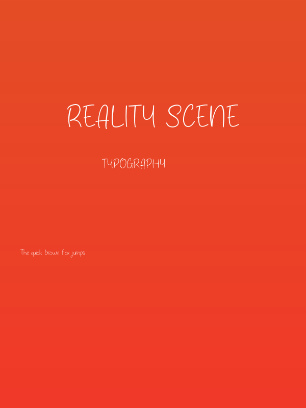 Reality Scene Poster