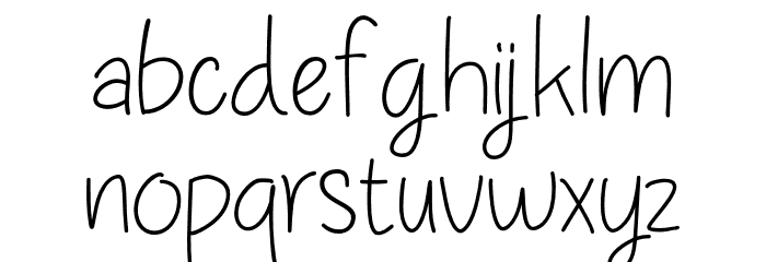 Reality Scene Font LOWERCASE