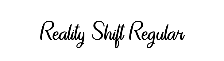 Reality Shift Regular  les polices de caractères gratuit tlcharger