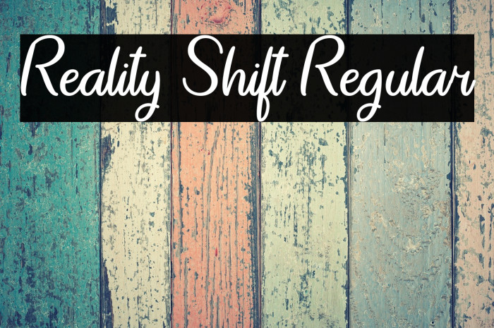 Reality Shift Regular Example 1