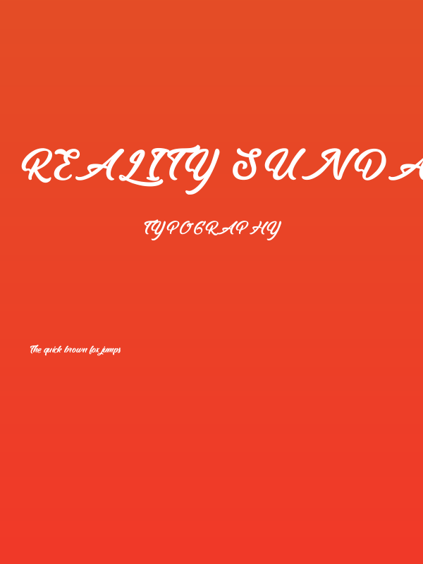 Reality Sunday light Poster