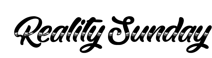 Reality Sunday  フリーフォントのダウンロード