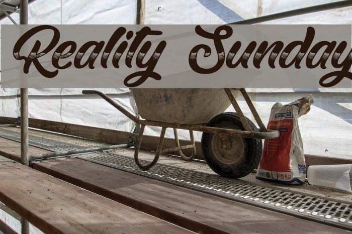 Reality Sunday Example 1