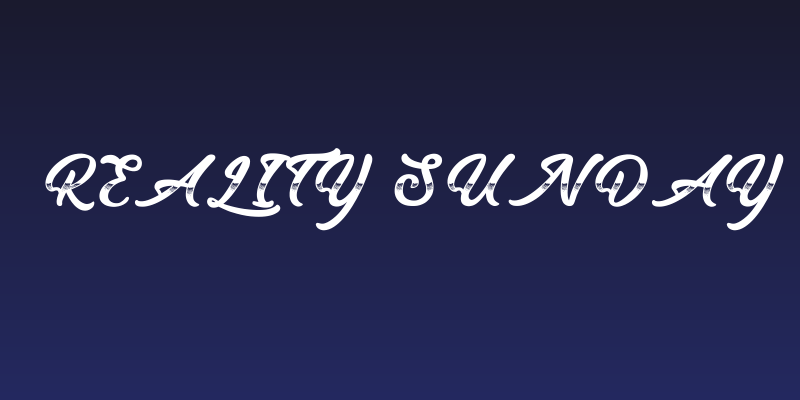 Reality Sunday Social Header