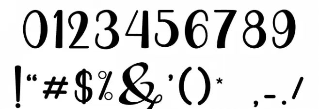 Realiy Font OTHER CHARS