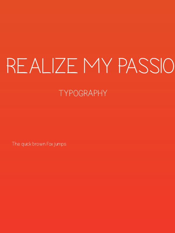 Realize My Passion Poster