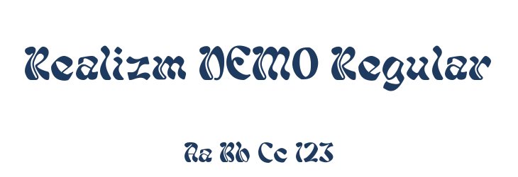 Realizm DEMO Regular Font Preview