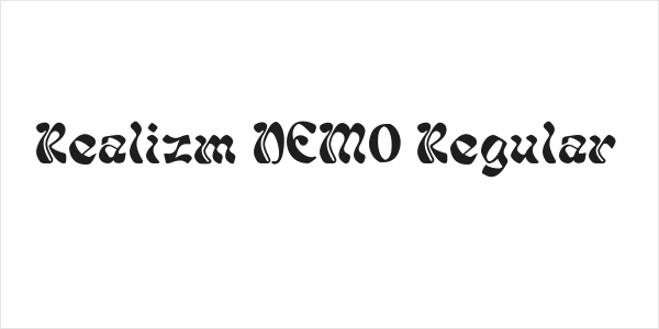 Realizm DEMO Regular Logo
