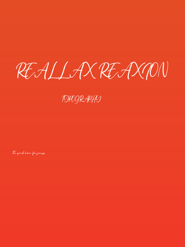 Reallax Reaxion Poster