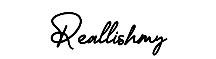 Reallishmy  フリーフォントのダウンロード